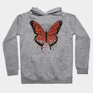 Monarch Butterfly Autumn Leaves by Tobe Fonseca Hoodie